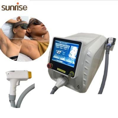 Diode Laser Hair Removal Machine OEM Logo Medical CE Portable 755 808 1064 Laser Hair Removal Epilator 808nm Diode Laser