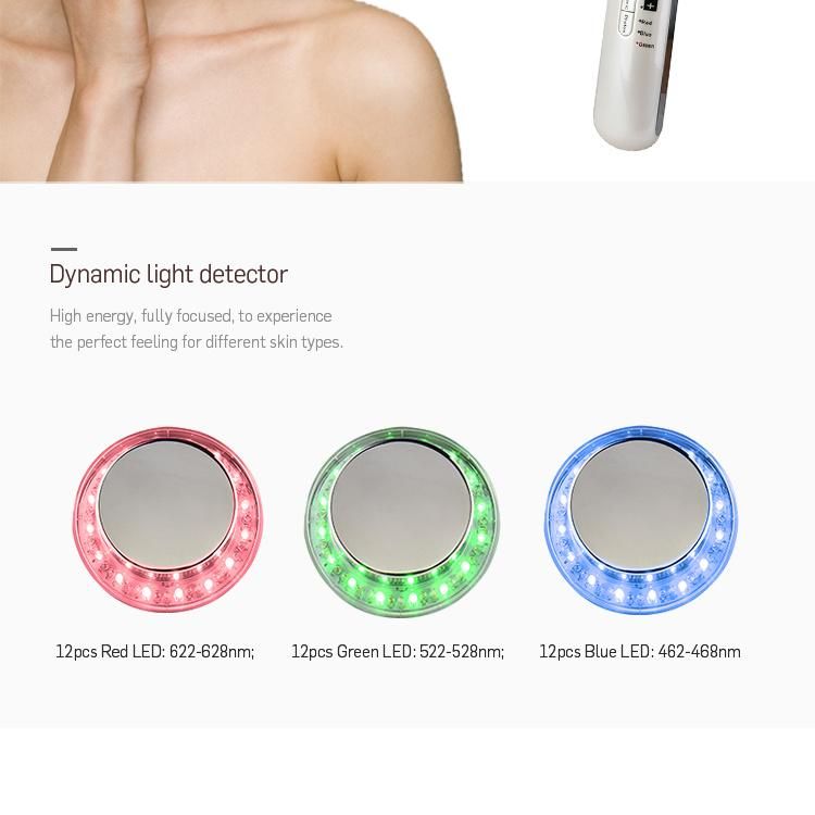 7-in-1 Beauty Ultrasonic EMS Body Shaper Beauty Device Facial Beauty Massage Slimming Device White