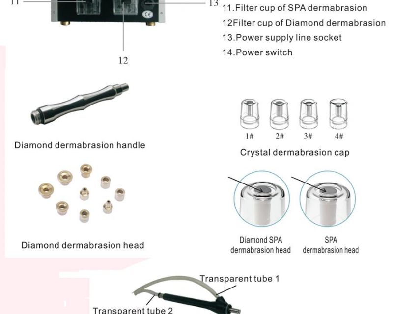 Diamond Microdermabrasion SPA System for Improve Dark Skin and Skin Whitening