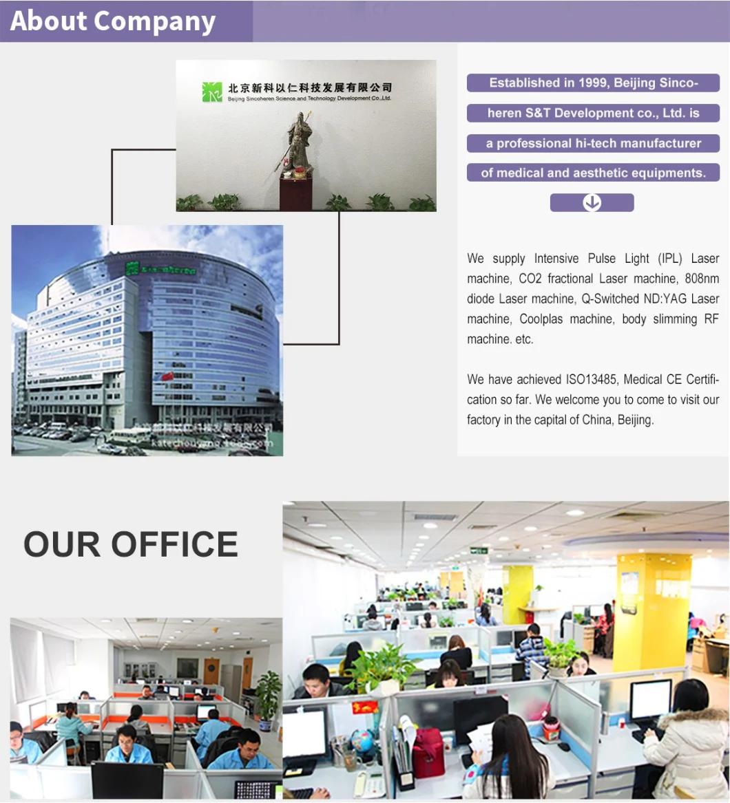 Az Beijing Sincoheren Factory CE Approved Eye Brow Tattoo Pigment Sun Spot Removal Carbon Peeling Q-Switch ND: YAG Laser Equipment