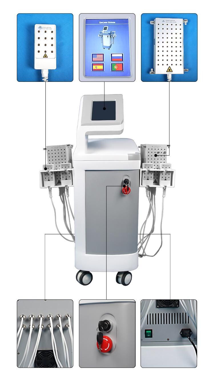 528 Diodes Lipo Laser Smart 4D Lipolaser Lipo Laser slimming Machine