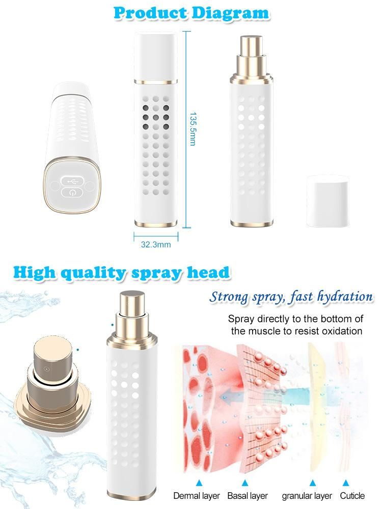 Skin Care Product Face Nano Water Spray Anti Oxidant Handy Facial Steamer Hydrogen Mist Sprayer