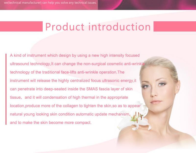 High Intensity Focused Ultrasonic Face Lifting Hifu