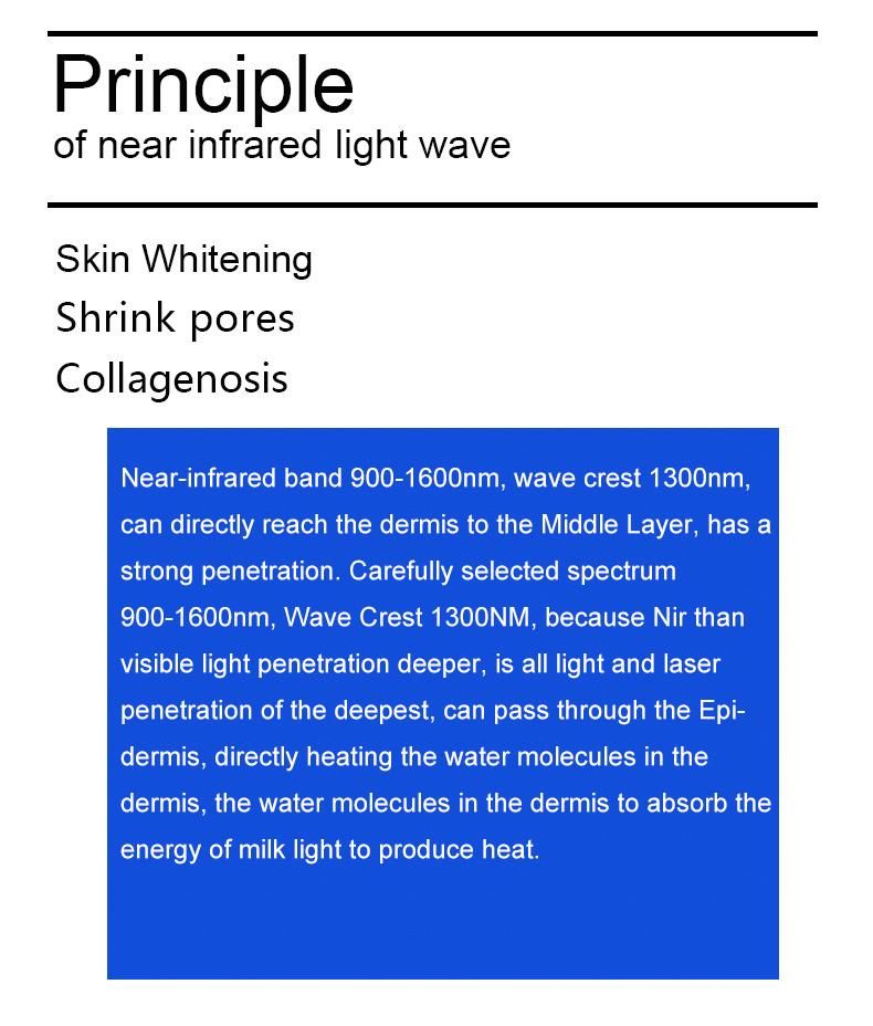 Nir Non Traumatic The Wave Crest Uses 1300nm Wavelength, Carries on The Photothermal Reaction to The Moisture in The Skin Tissue, Achieves Laser