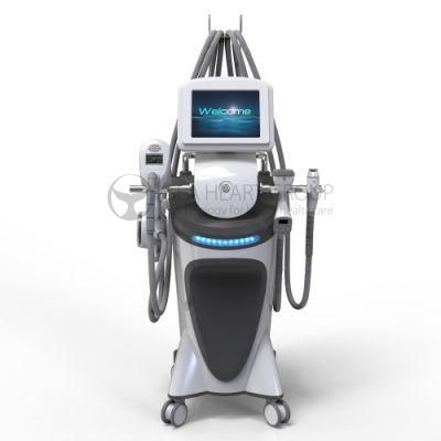 4 Handles Cavitation RF Vacuum Body Slimming Face Lifting Machine