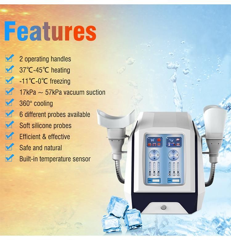 Professional 360 Degree Fat Freezing Body Slimming Machine with 2 Handles