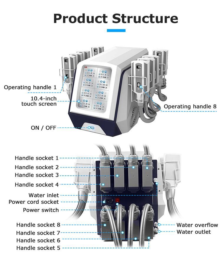 Professional Customized Desktop Full Body Slimming Cryo Fat Freezing Treatment Cryotherapy Machine