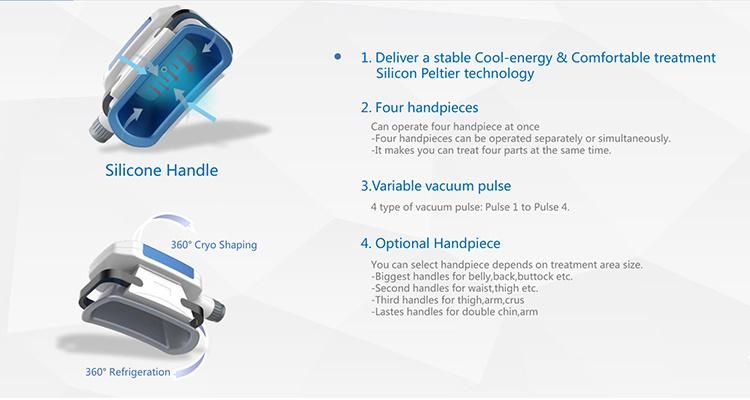 Coolshape Cryolipolysis 360 Vacuum 4 Handles Fat Removal Body Slimming Criolipolisis Machine