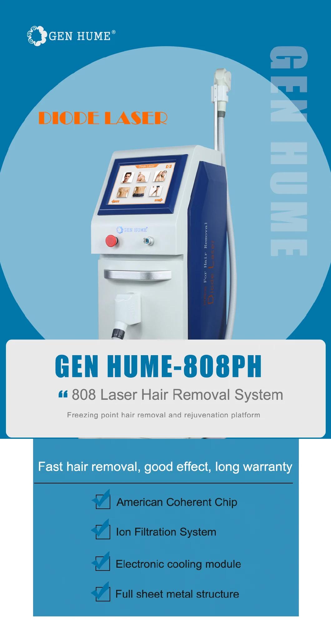 Topsale Medical Beauty Equipment 808nm Diode Laser Hair Removal Machine