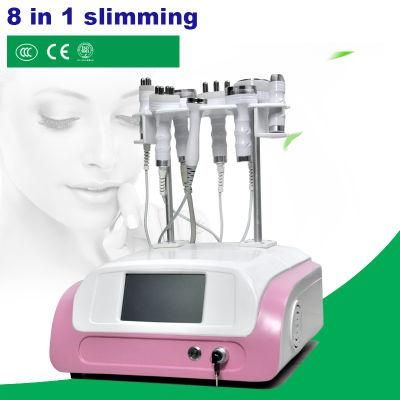 8 Handles RF Cavitation Vacuum Ultrasonic Weight Loss Beauty Machine for Body Slimming