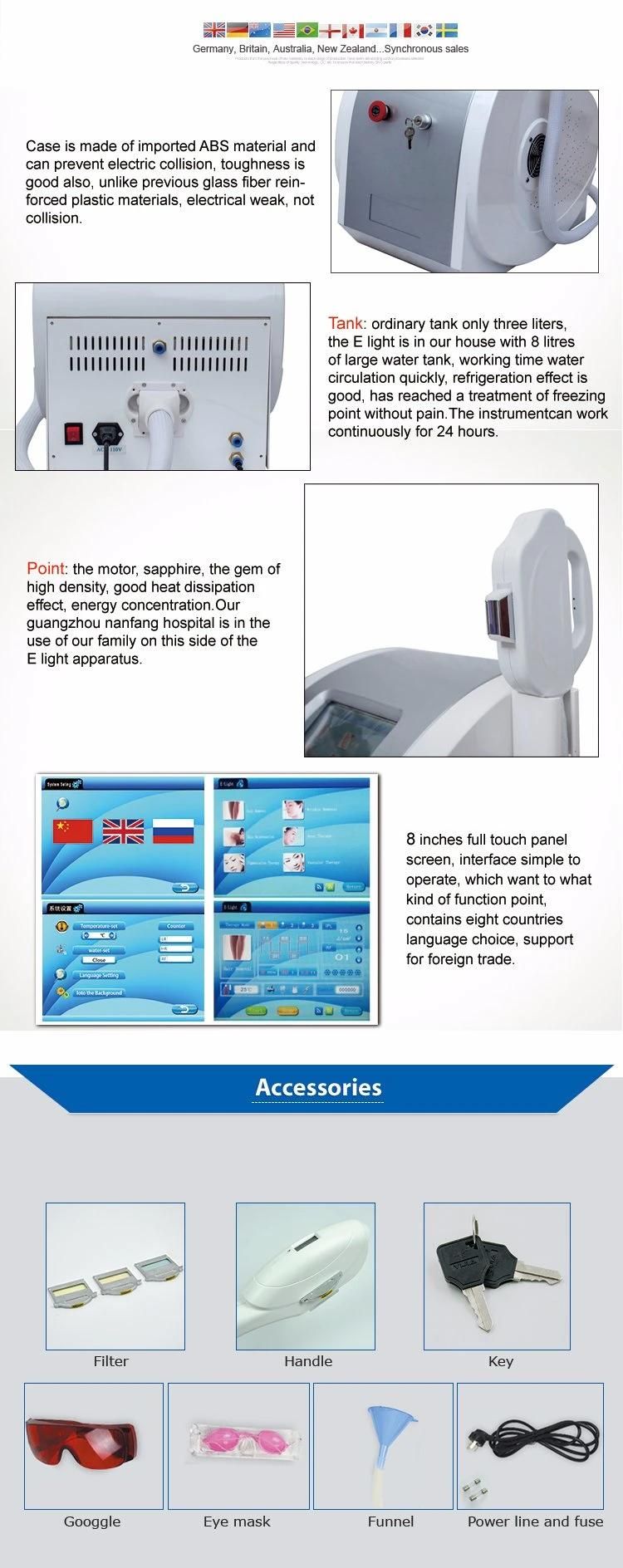 IPL Shr Laser Machine with Medical Ce Certifiction