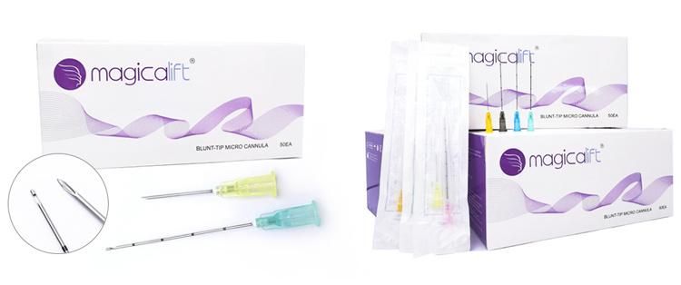 Sterile Packaging Micro Blunt Tip Cannula for Dermal Filler