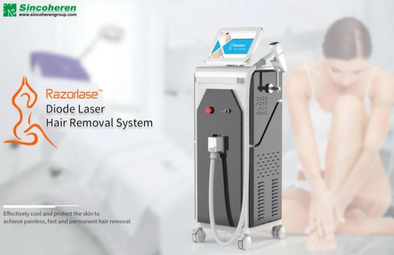 Professional High Power CE Approved 808nm Diode Laser Hair Removal Painless Permanent Less Hair Effective for All Type Skins in Beauty Salon-Zzx