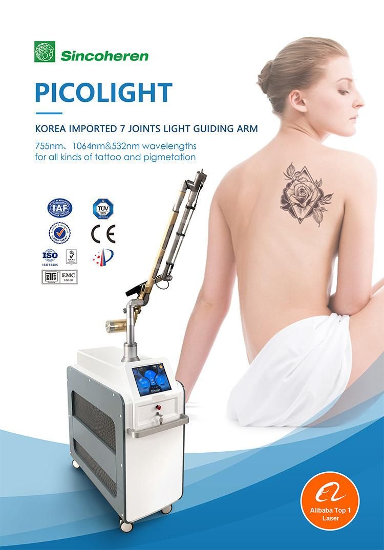 ND YAG Laser Tattoo Removal / Picosecond Laser for Tattoo Removal Skin Whitening