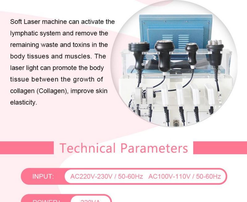 Laser RF&Ultrasonic Cavitationbody Shaping Slimming Machine