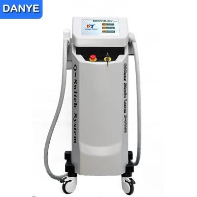 Diode Laser Hair Removal 808nm ND YAG Q Switch Laser Tattoo Removal Machine