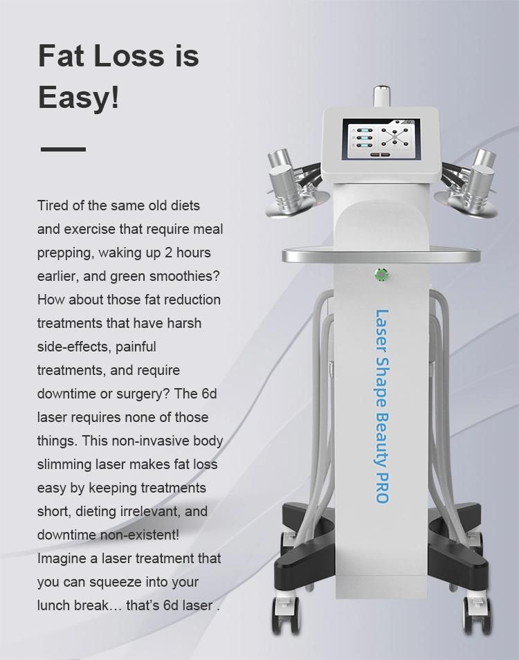 2022 Ready to Ship EU Us Latest Body Slimming Machine 532nm 635nm Cold 6D Lipo Laser EMS Muscle Skin Tightening Loss Weight Machine