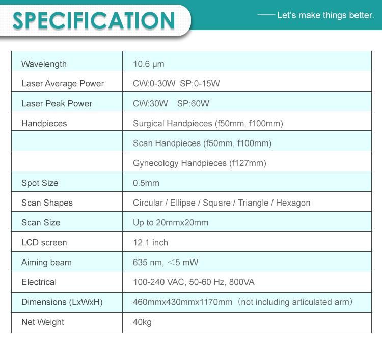 Multifunctional Beauty and Medical Machines CO2 Fractional Laser with FDA