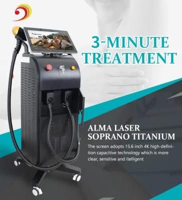 3 Wavelength 810nm 755nm 1064nm Soprano Titanium Laser Hair Removal Machine