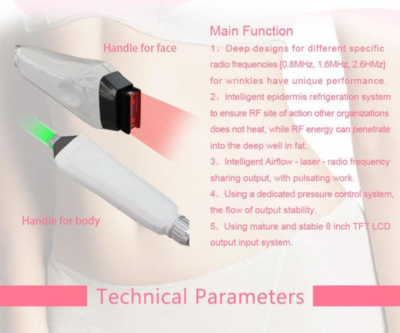 Multifunctional Lipo Laser Cryo Skin Care RF Skin Tightening Machine