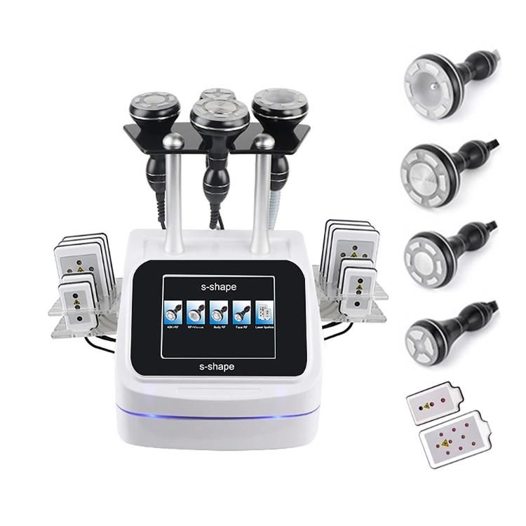 6 in 1 40kHz Ultrasonic Cavitation RF Slimming Beauty Machine for Skin Tighten Body Sculpting