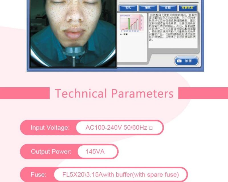 Skin Analyzer for Facial Test (CE approval)