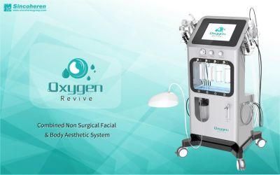 Most Popular Oxygen Revive Face Hydro 9 in 1 Skin Treatment Machine with Pure Oxygen