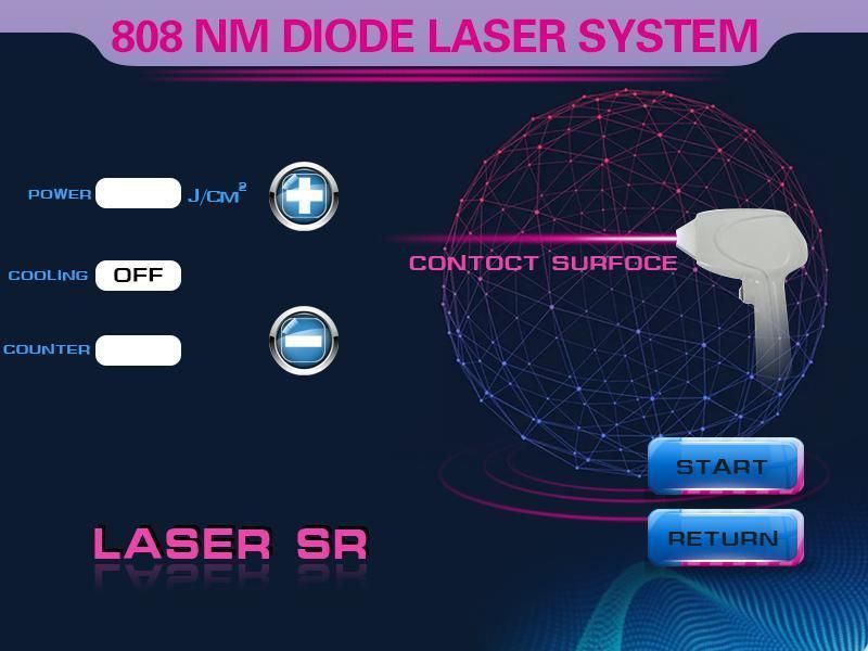 808nm Diode Laser Hair Removal Machine Laser Treatment Beauty Equipment