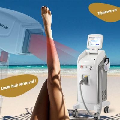 Hair Removal Device Diode Laser 808/755/1064nm Diode Laser for Painless Hair Removal