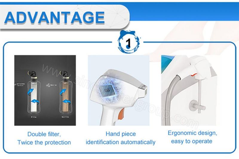 FDA TUV Tga Approved Professional 3 Wavelengths 755nm 808nm 1064nm Diode Laser Painless Permanent Hair Removal Machine