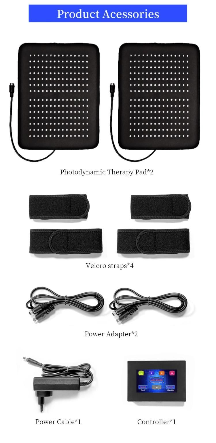 Health Center Use Professional 405nm 810nm 660nm 589nm Joint Arthritis Pain Relief Photodynamic LED Light Therapy Phototherapy Pad