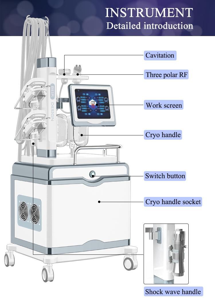 2022 Cheap Cool Shaping Thermal Shock Wave Criolipolysis 360 Degrees Cool Tech Cryo Cool Shaping Cryolipolysis Freeze Fat Slimming Weight Loss Machine