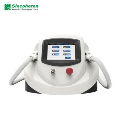 Jo. TUV Approved Professional Portable IPL Hair Removal Machine Two Handles Unique Look OEM Color for SPA Clinic Use