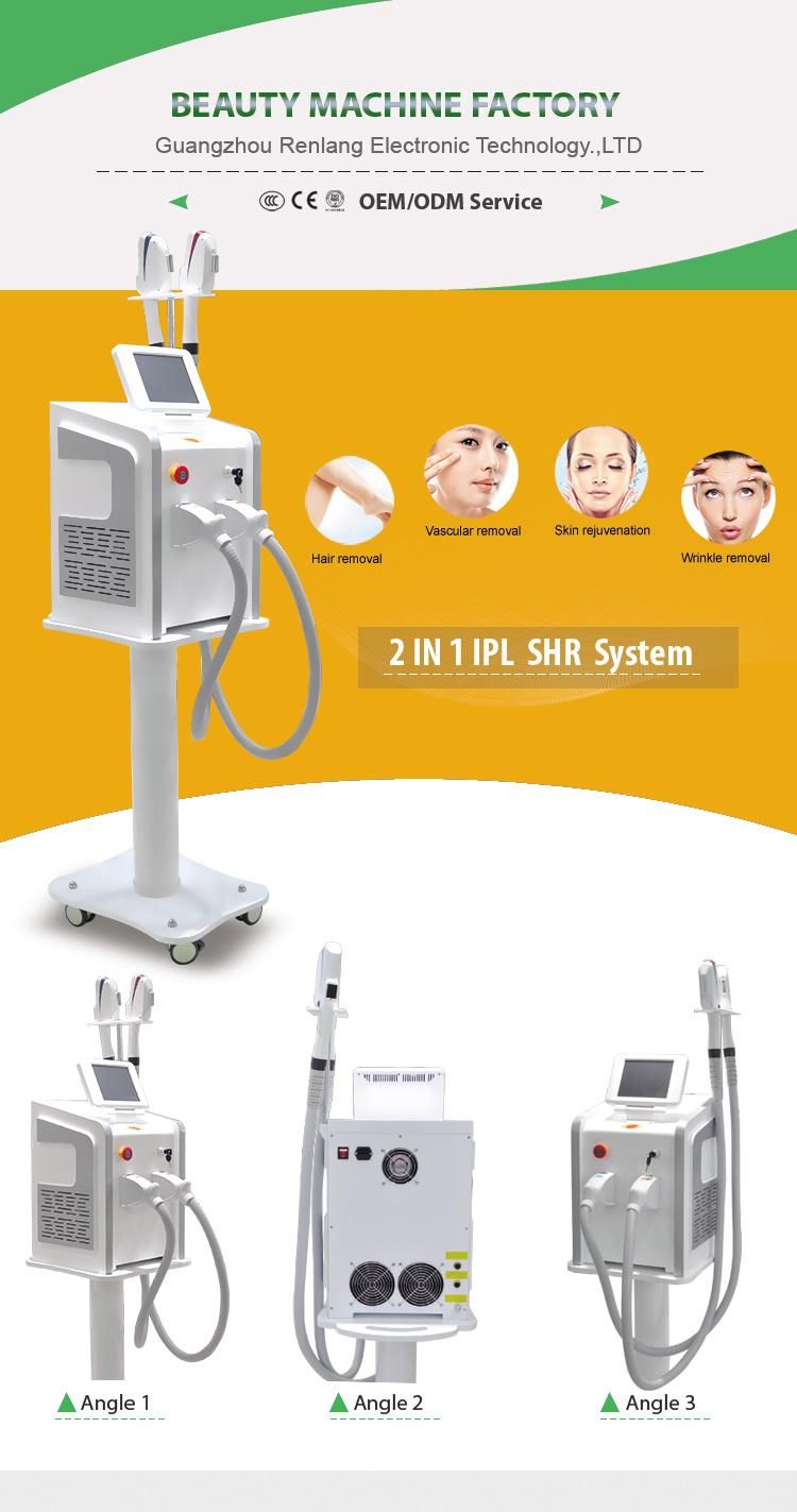 The Latest Portable Double Handle Dpl IPL Hair Removal Machine