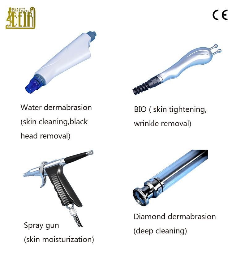 Portable Dermabrasion for Skin Care with 4 Handles Strong Hydra Vacuum Power Hydra Faical Beauty Machine SPA100