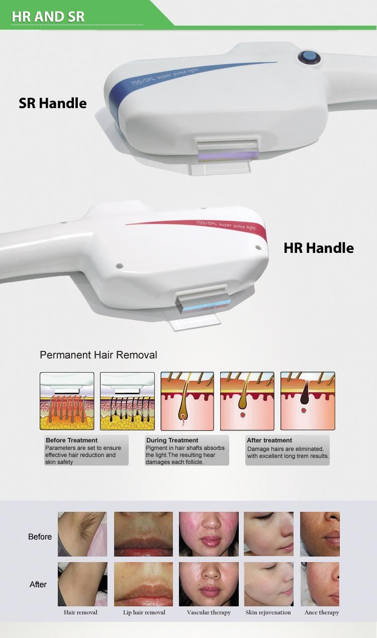 2019 New 2 in 1 Shr System for Hair Removal