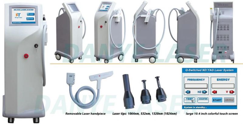 532 1320 1064nm Q Switched ND YAG Laser Tattoo Removal Advanced Technology Laser Company