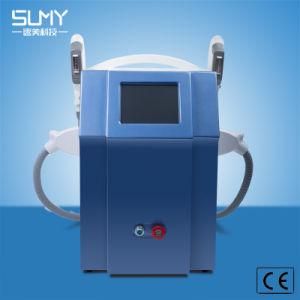 Potable Two Handles Opt Shr E-Light Hair Removal Machine Skin Care Medical Beauty Salon Equipment