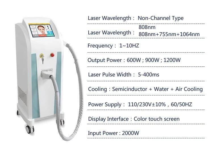 Hot Sale Permanent Painless 808nm Diode Laser Warranty