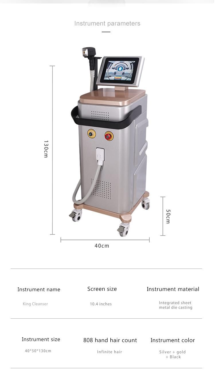 2022 Top Selling Diode Laser Salon Beauty Equipment 808/810nm Diode Laser Hair Removal Machine