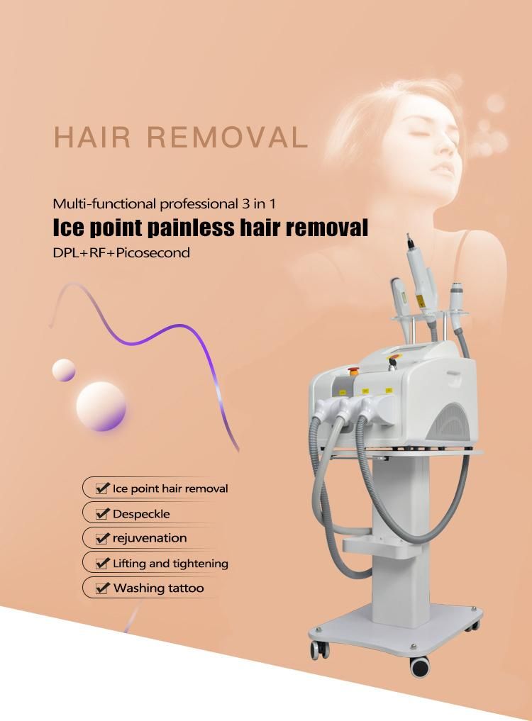 New Style Dpl Picosecond Laser Hair Tattoo Pore Removal Machine with Multifunctional