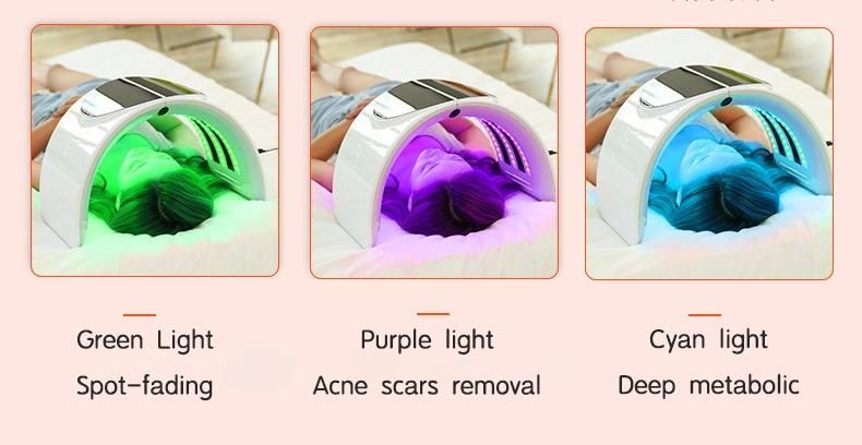 7 Color Foldable PDT LED Facial Mask for Facial Care