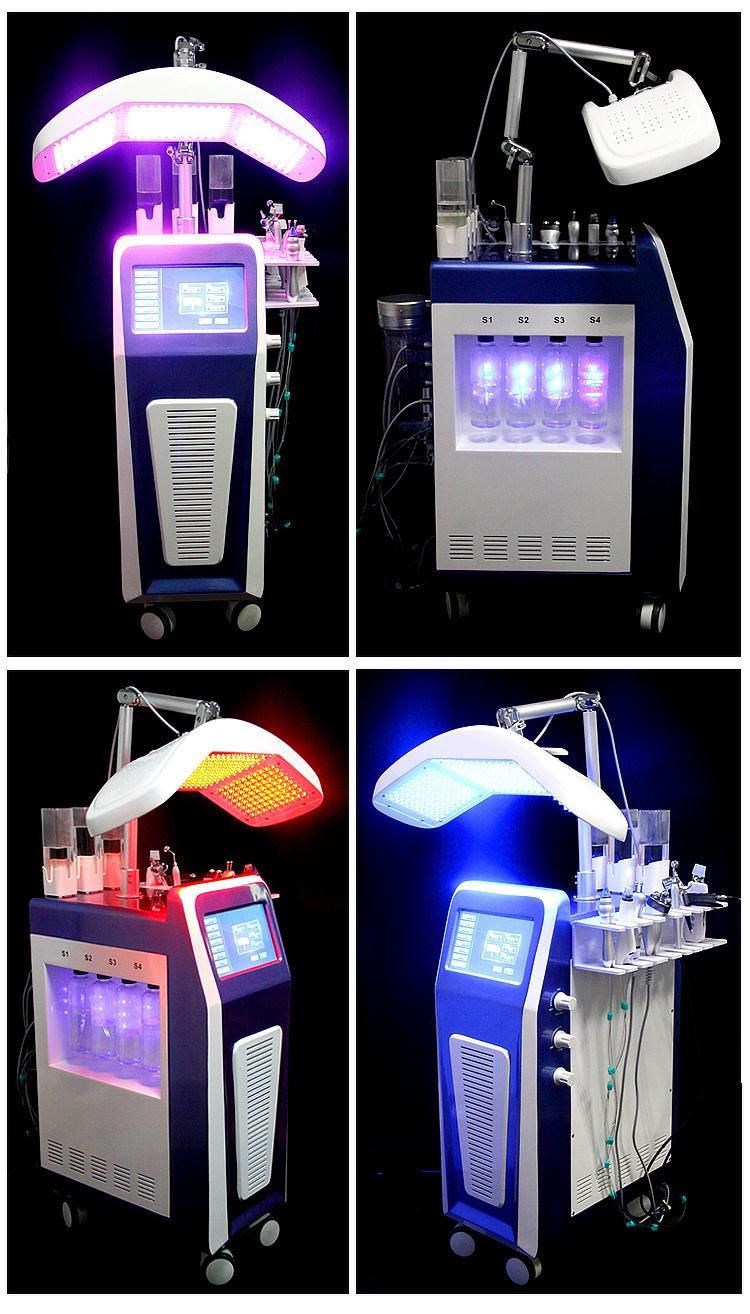 LED Therapy Hydra Skin Care Facial Beauty Apparatus for Salon Use with High Jet Peeling Gw139