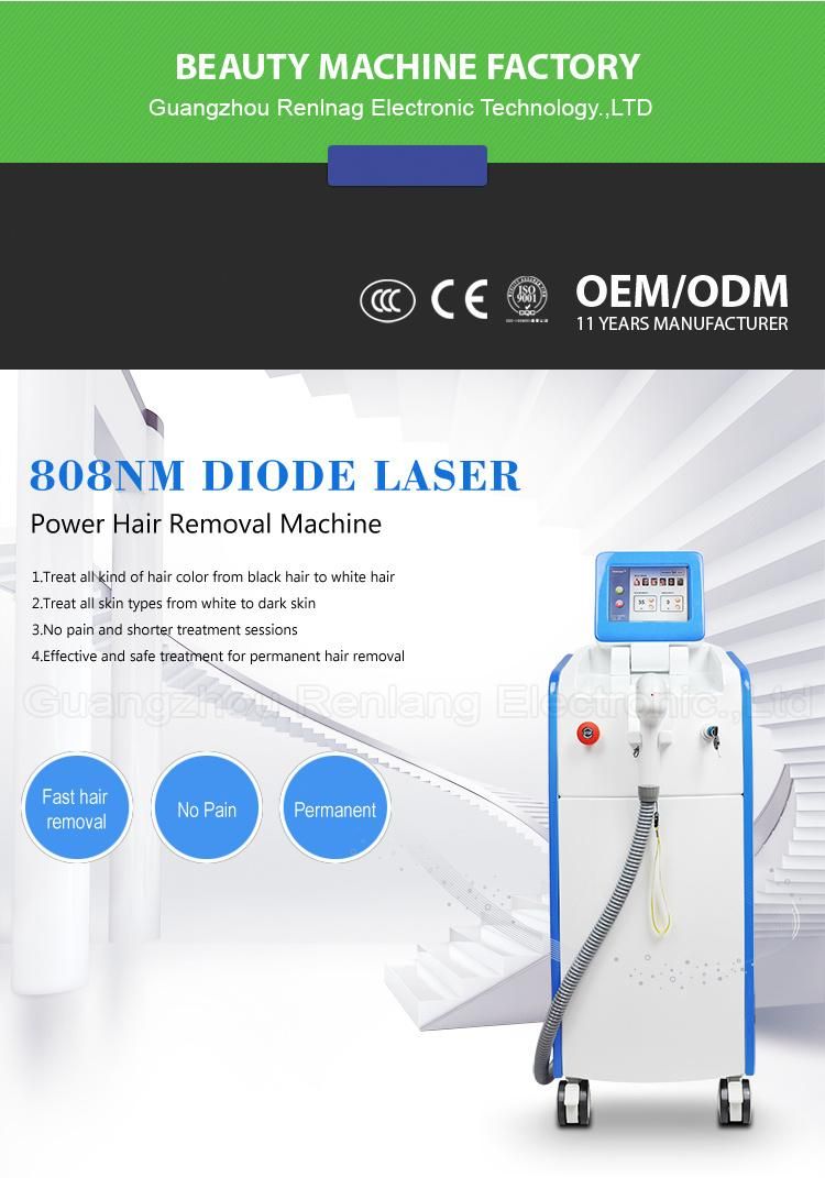 808nm Diode Hair Removal Laser Machine for All Skin Type