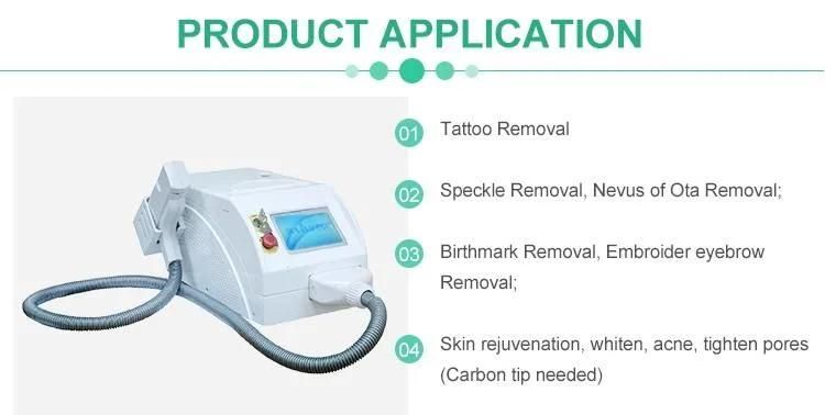 Competitive Price Portable Ndyag Laser Q Switch ND YAG Laser Tattoo Birthmarks Pigment Removal Equipment for Salon