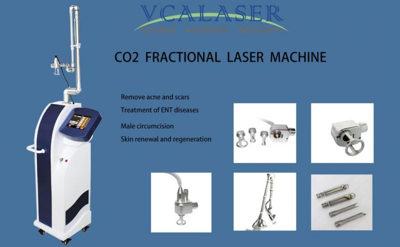 10600nm Vertical RF Fractional CO2 Laser Machine