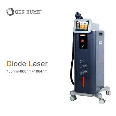 Permanent Hair Loss Vertical 808nm Diode Laser Hair Removal Laser Diode with 3 Wavelength Diode Laser Hair Removal Machine