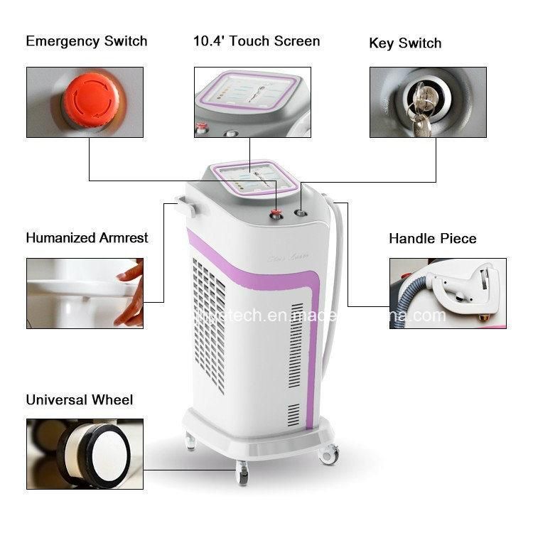 Ce & FDA High Power and Painless 3 Wavelength 755nm 808nm 1064nm Diode Laser Hair Removal