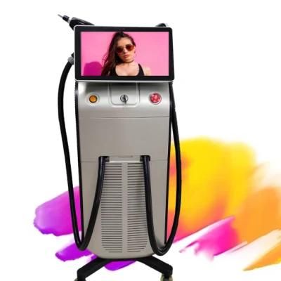 2022 Professional 2 in 1 Permanent Painless Hair Removal Laser Tattoo Removal Beauty Machine