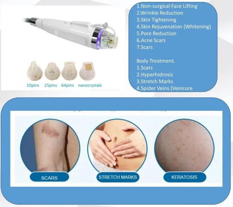 Professional 4D Hifu with Microneedle RF Fractional Micro Needle Fractional RF Machine Face Lift Wrinkle Removal